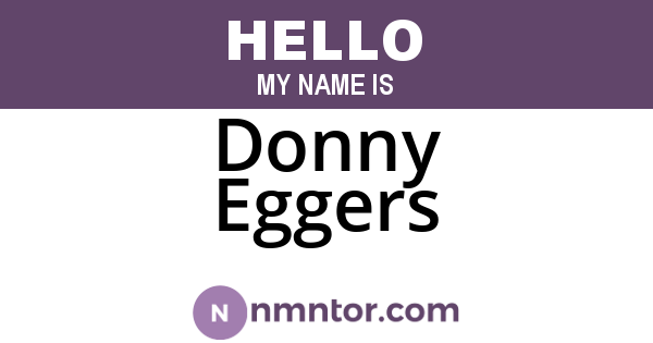 Donny Eggers