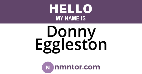 Donny Eggleston