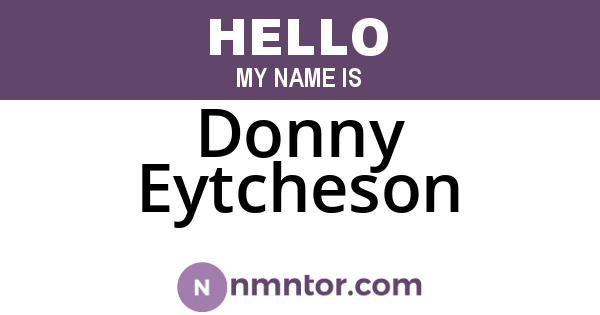 Donny Eytcheson