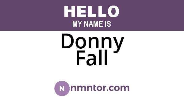Donny Fall