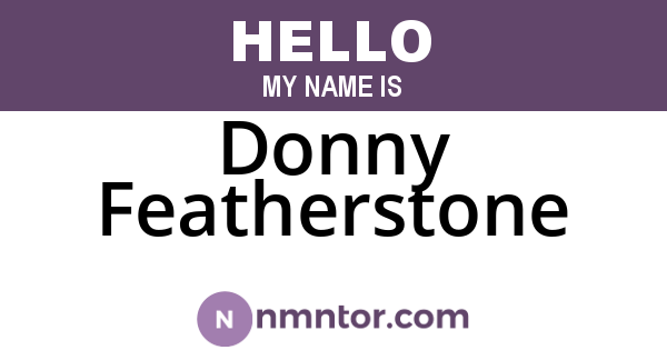 Donny Featherstone