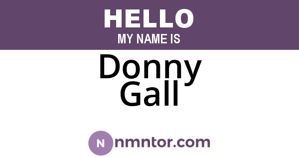 Donny Gall