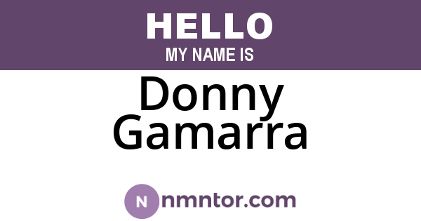 Donny Gamarra