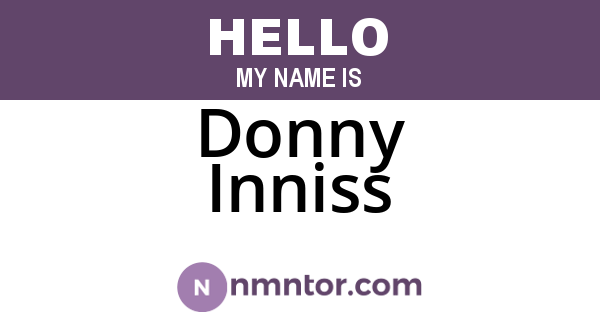 Donny Inniss