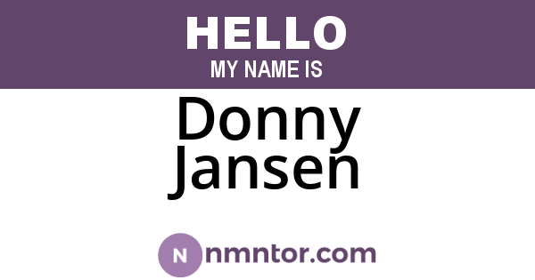 Donny Jansen