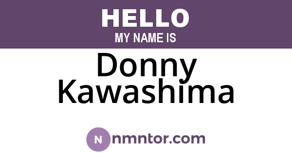 Donny Kawashima