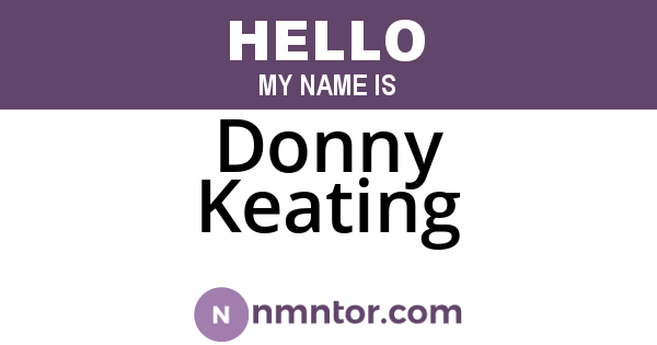Donny Keating
