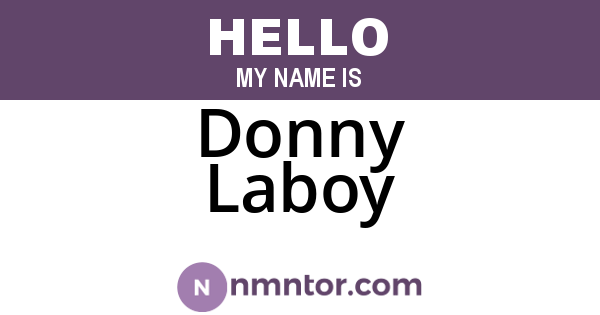 Donny Laboy