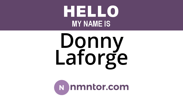 Donny Laforge
