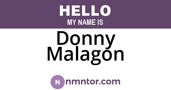 Donny Malagon