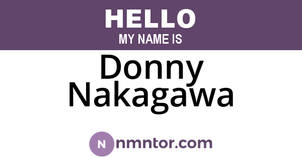 Donny Nakagawa