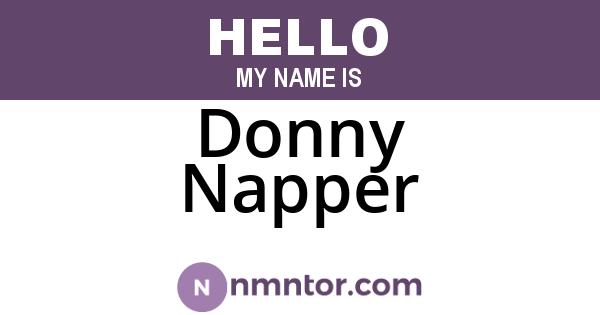 Donny Napper