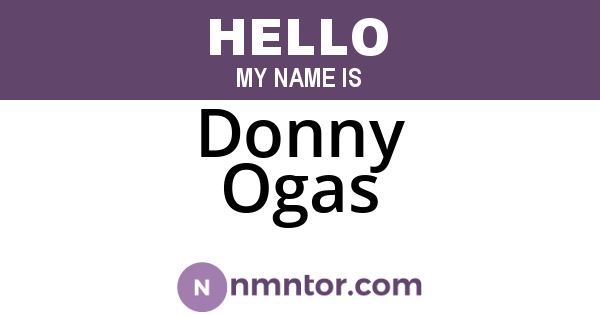 Donny Ogas