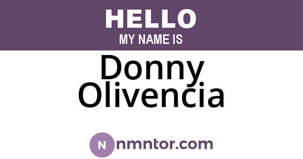 Donny Olivencia