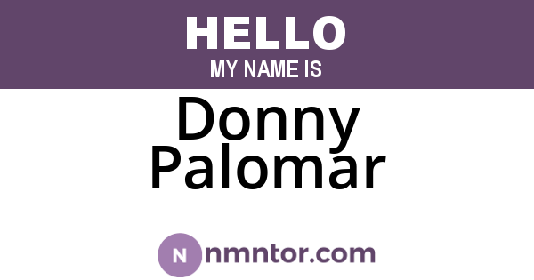 Donny Palomar