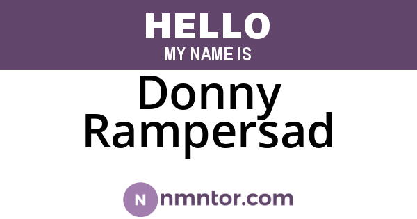 Donny Rampersad
