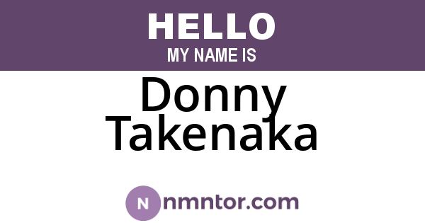 Donny Takenaka