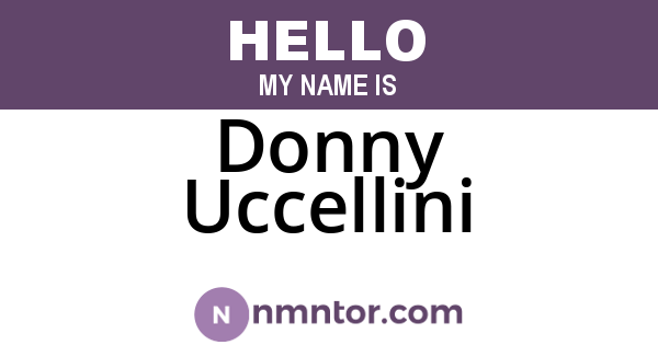 Donny Uccellini