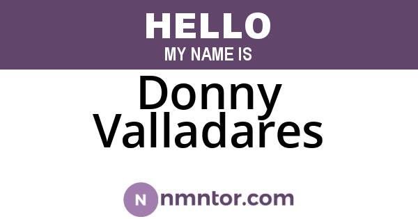 Donny Valladares