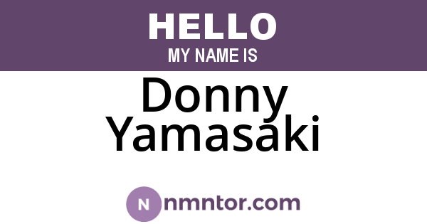 Donny Yamasaki
