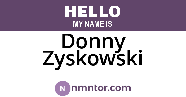 Donny Zyskowski