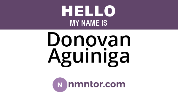 Donovan Aguiniga