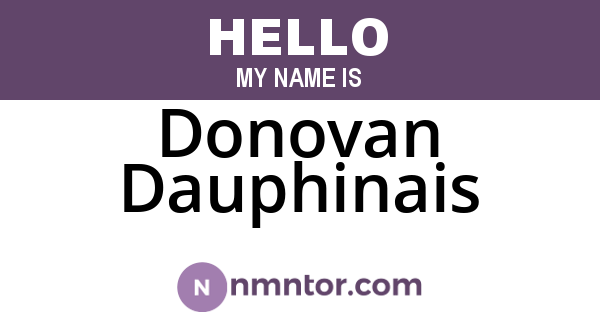 Donovan Dauphinais
