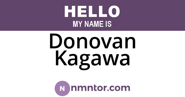 Donovan Kagawa