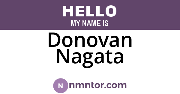 Donovan Nagata