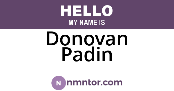 Donovan Padin