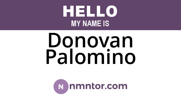 Donovan Palomino