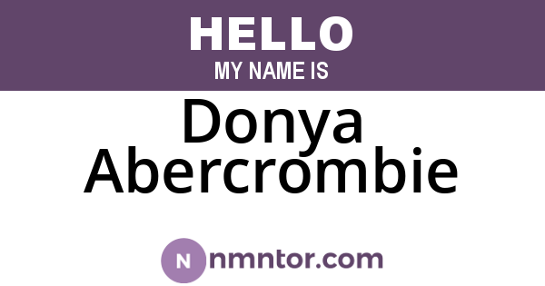 Donya Abercrombie
