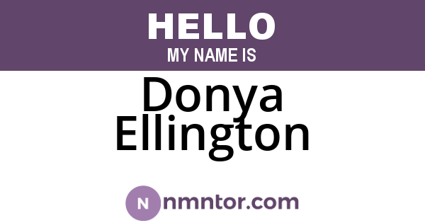 Donya Ellington