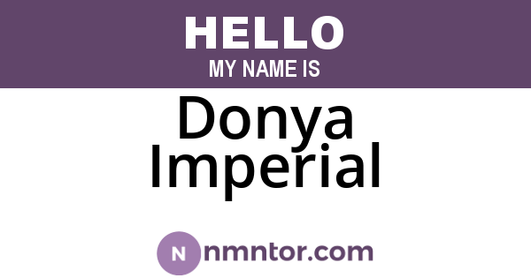 Donya Imperial