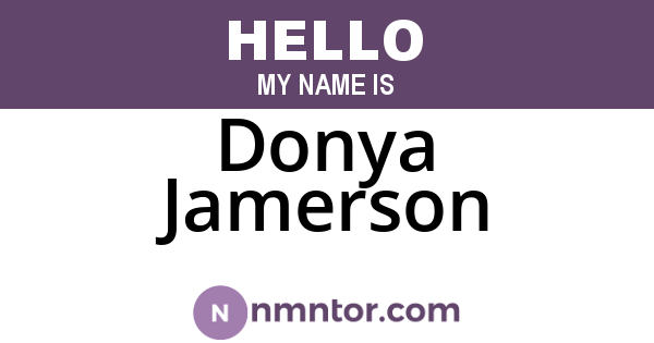 Donya Jamerson
