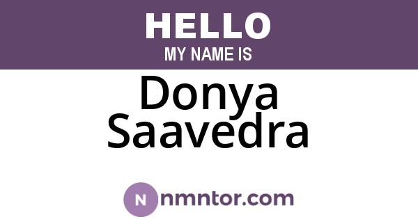 Donya Saavedra