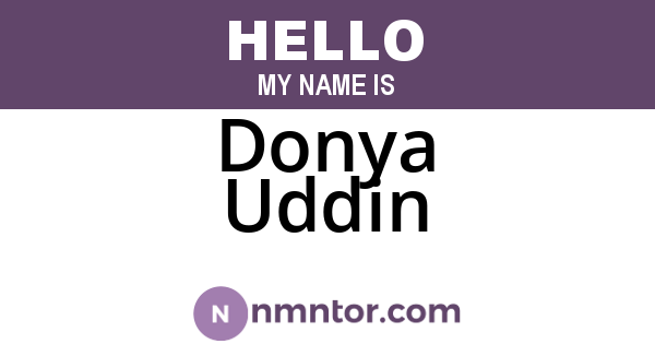 Donya Uddin