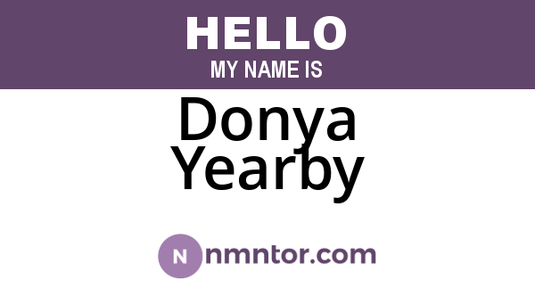 Donya Yearby