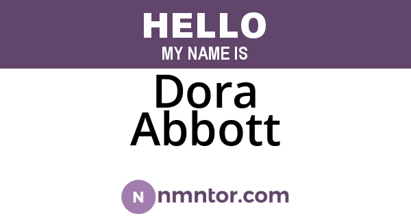 Dora Abbott