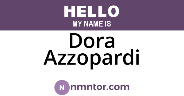 Dora Azzopardi