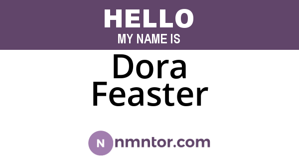 Dora Feaster