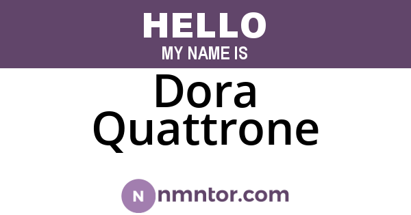 Dora Quattrone