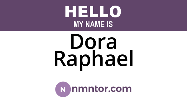 Dora Raphael