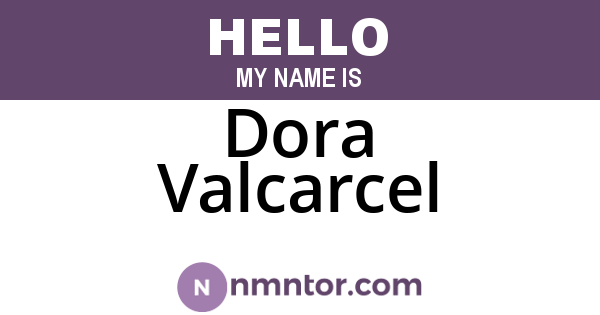 Dora Valcarcel