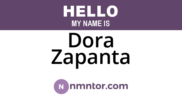 Dora Zapanta