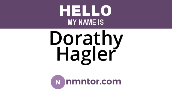 Dorathy Hagler
