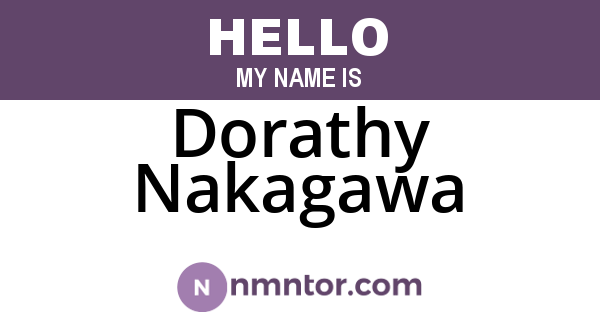 Dorathy Nakagawa