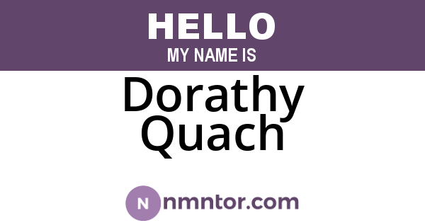 Dorathy Quach