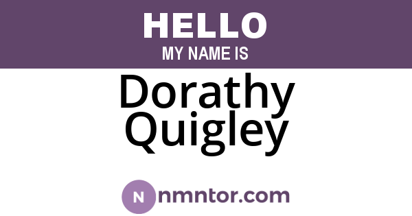 Dorathy Quigley