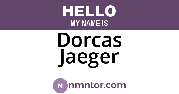 Dorcas Jaeger